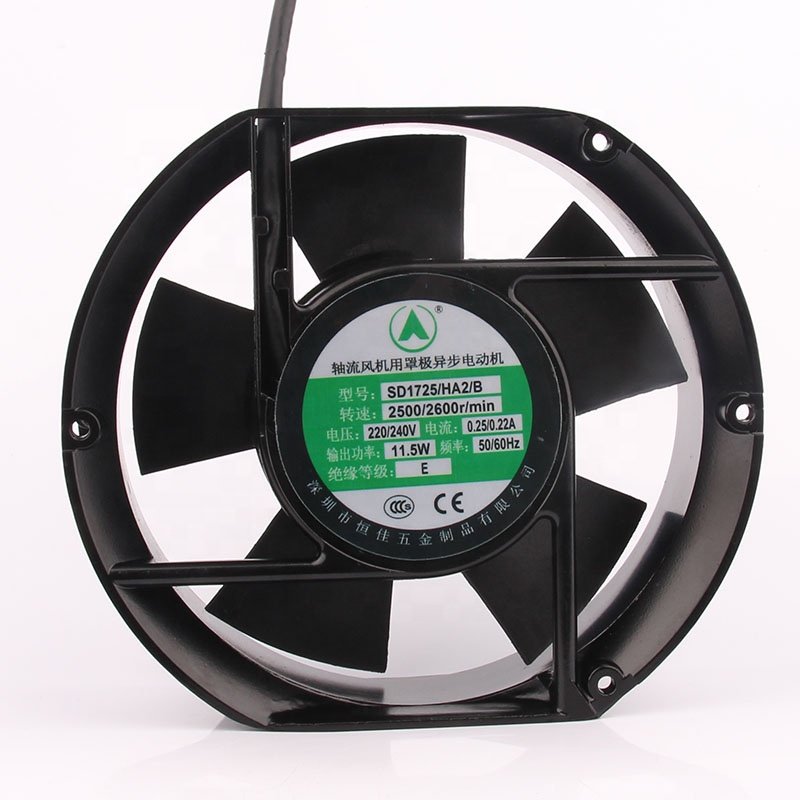 New Original Hengjia AC 220/240V 0.25/0.22A 11.5W DE CE 172X172X51MM 17CM 17251 Axial Fan SD1725/HA2/B Cooling Fan